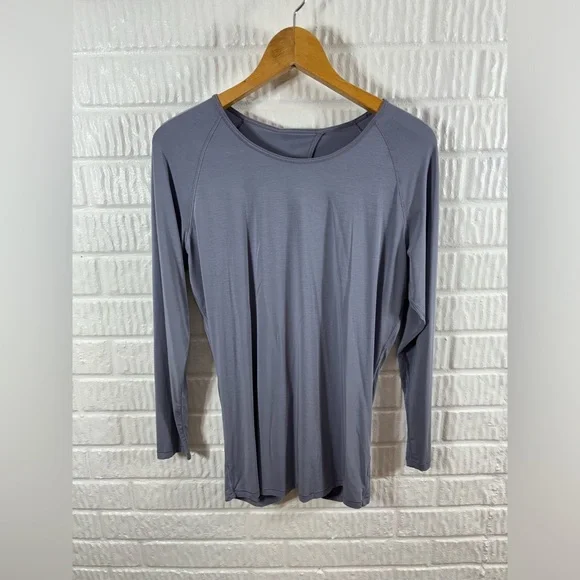Lululemon Deep Stretch Long Sleeve Cinch Lilac Stone 6 - Picture 2 of 4